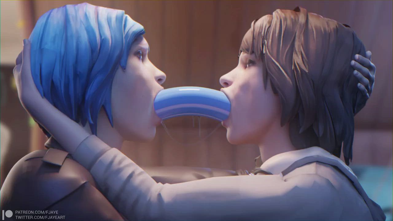 Max and Chloe Double Dildo Deepthroat (Fjaye )[ life is strange]