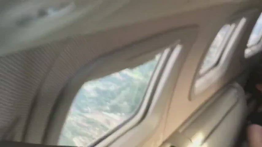 Airplane BBC Interracial MILF Monster Cock gif