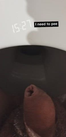 Naked Pee Peeing Penis Piss Pissing Toilet Uncut gif