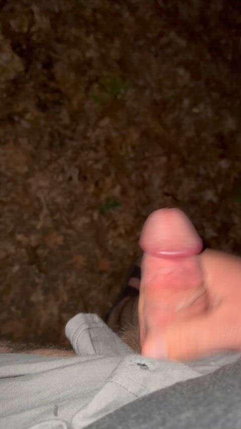 Cum Masturbating Gay Male Masturbation Outdoor Chubby Bear Porn GIF by jimjamboy69