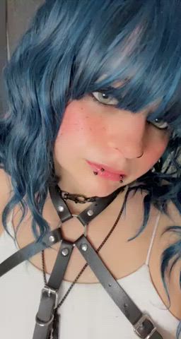 blue eyes emo kinky gif