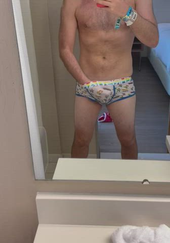 daddy jerk off underwear gif