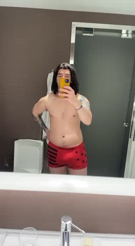 cock hotel underwear gif