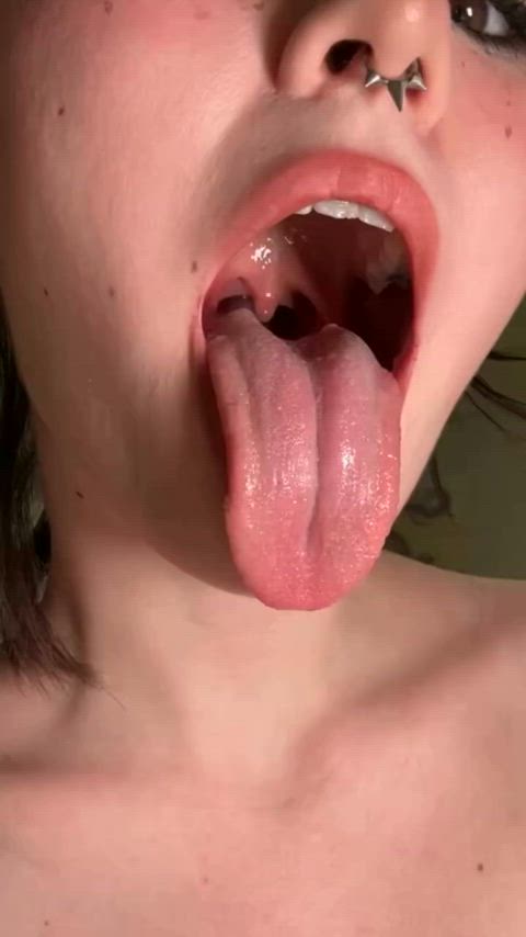 amateur long tongue tongue fetish gif