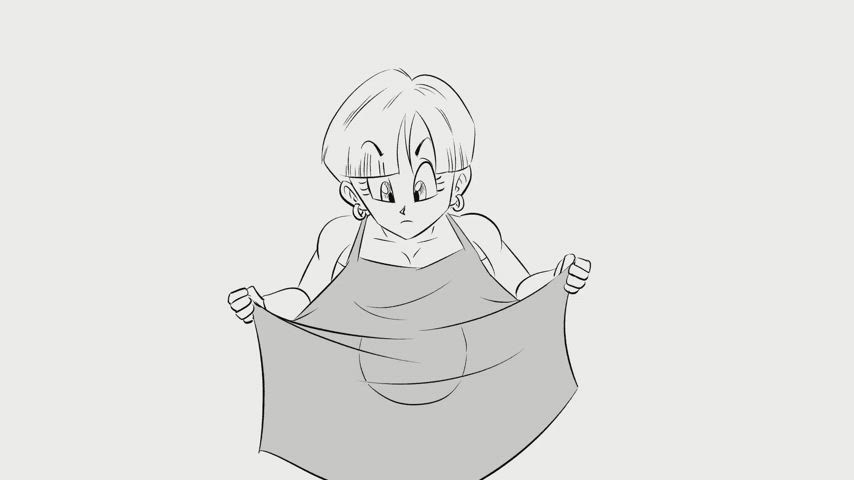 Bulma Briefs - corset apron to get a tiny waist (FunsexyDB) [Dragon Ball]