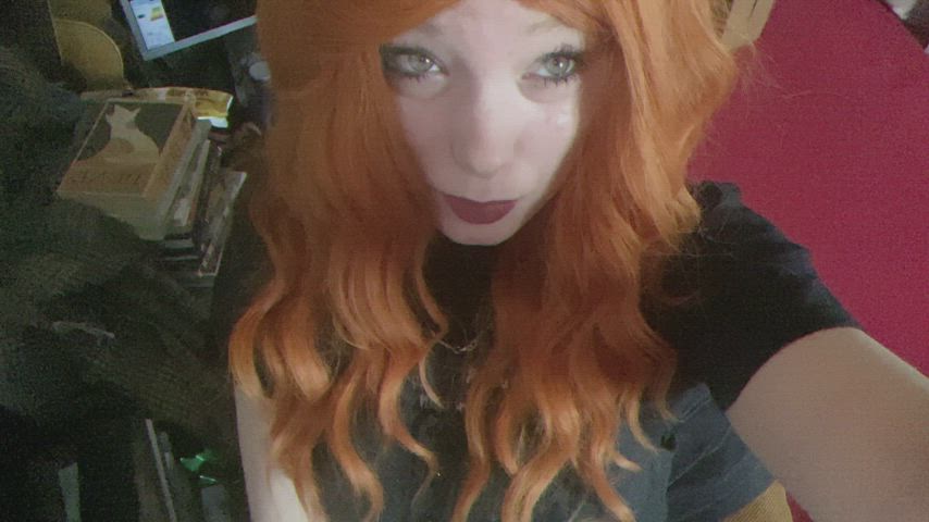 Gamer Girl Nerd Redhead gif