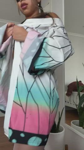 Take a peek under my kimono… you’ll be surprised x