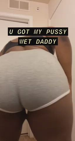 Ebony Twerking Wet Pussy gif