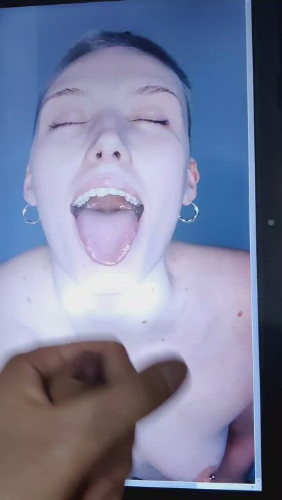Amateur Cum In Mouth Tribute gif
