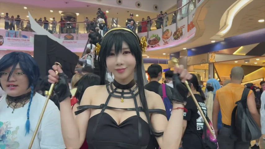 asian cosplay cute korean model gif