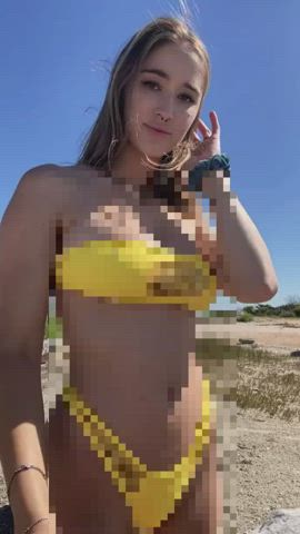 Beach Bikini Censored Swimsuit gif