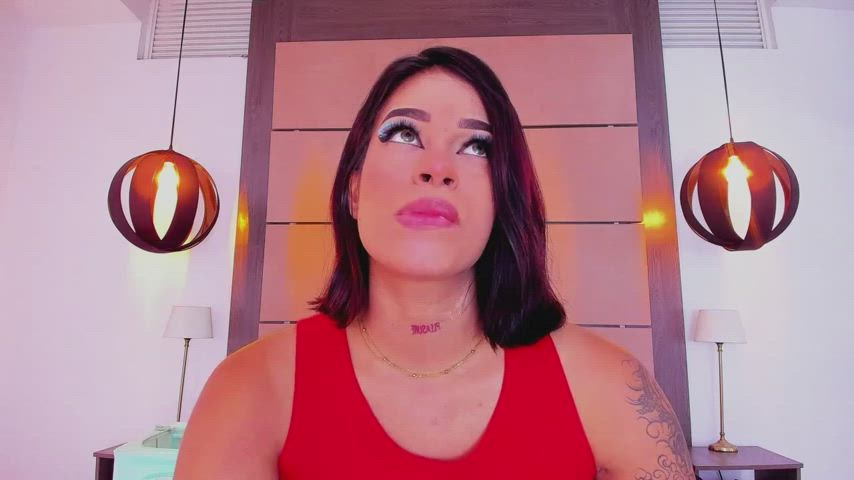 ahegao camsoda lipstick tattoo tongue fetish gif