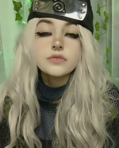 ahegao cosplay non-nude gif