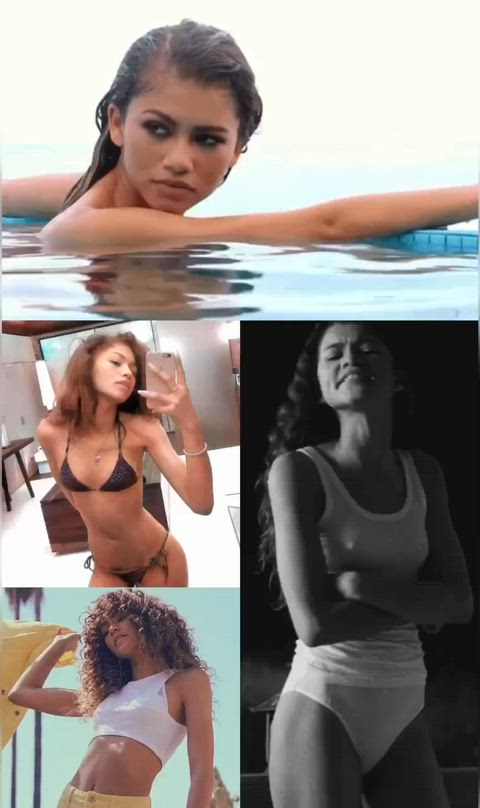 Zendaya’s tight sexy body gets me so hard. She’d be great in a bi threesome with