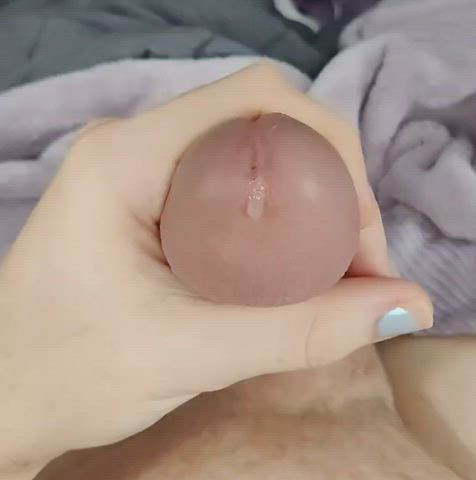 big dick close up cock handjob jerk off masturbating pov gif