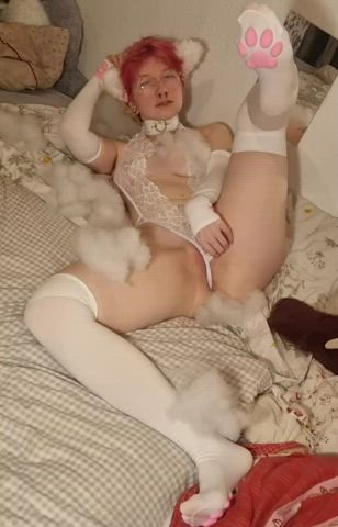 femboy kitten petplay pussy gif