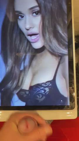 ariana grande cum cumshot tribute gif