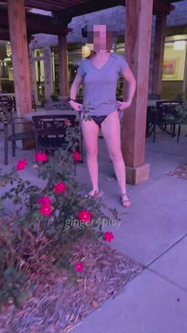 flashing public ginger4play gif