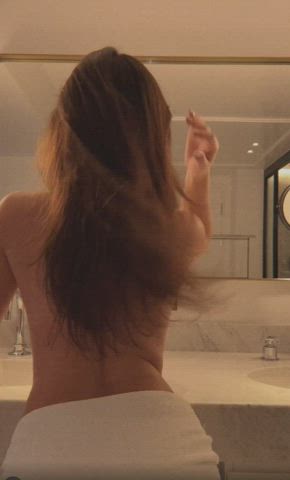 ass bathroom booty naked nude gif