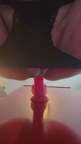 dildo riding sissy slut gif