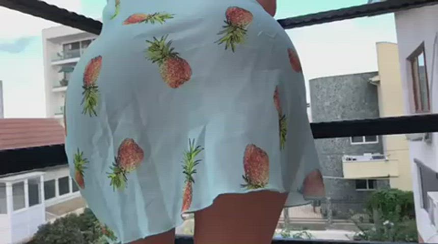 ass bottomless outdoor gif