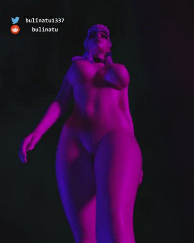 Animation Bouncing Tits Jiggling Nude gif