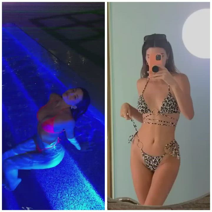 Bikini Celebrity Kendall Jenner Kylie Jenner gif