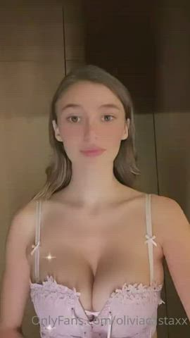 Big Tits Boobs White Girl gif