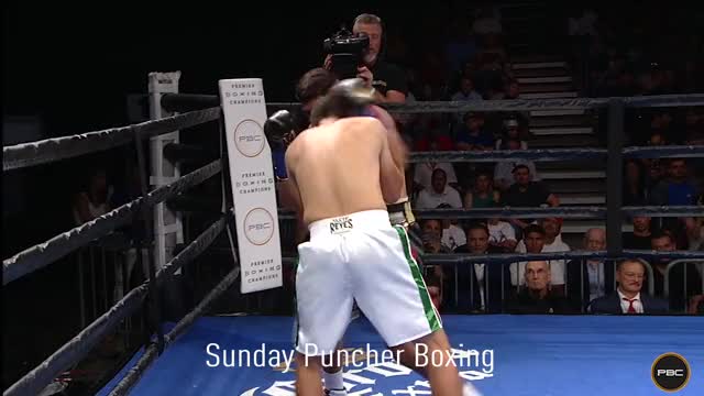 US Olympian Karlos Balderas KOs Eder Fajardo with a nicely placed bodyshot