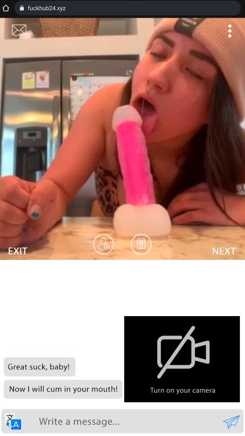 blowjob cam camsoda camgirl close up dildo lick licking webcam whore gif