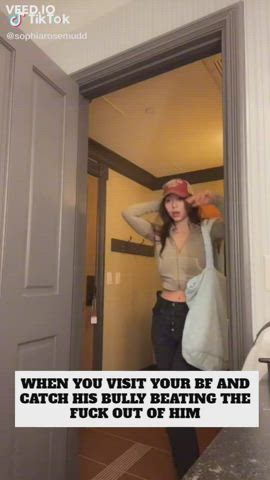 TIKTOK SLUT IS AN EVIL WHORE FOR HER BF'S BULLY