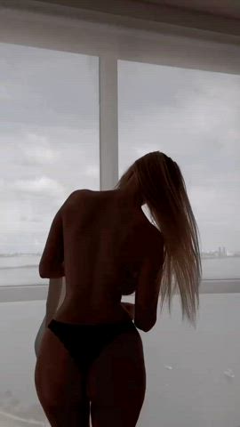 ass blonde tits gif