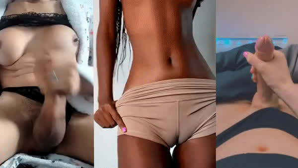 Camel Toe Cum Cumshot Ebony Split Screen Porn Trans gif