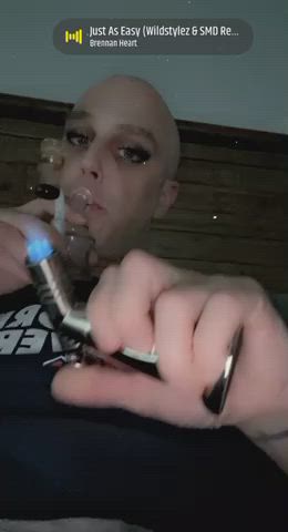 Dancing Femboy Smoking gif