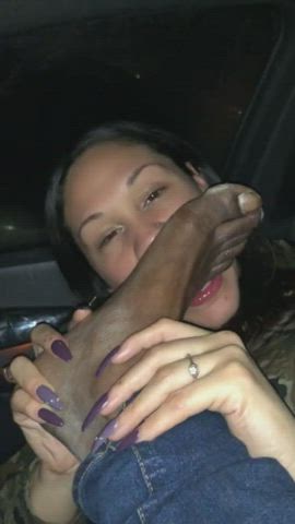 bbc feet licking feet sucking foot fetish interracial latina toe sucking gif