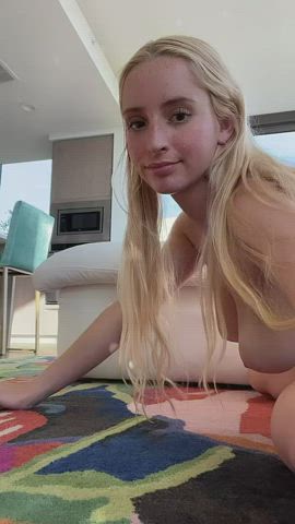 ass blonde boobs booty busty petite tits gif