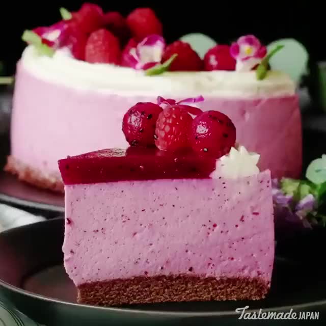 Bavarian Cream DragonFruit Cake