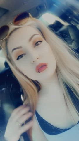 amateur blonde goddess long hair onlyfans pretty smile solo white girl gif