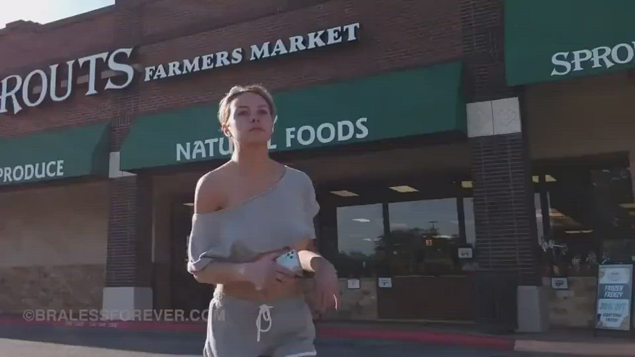 A jog through a shopping center