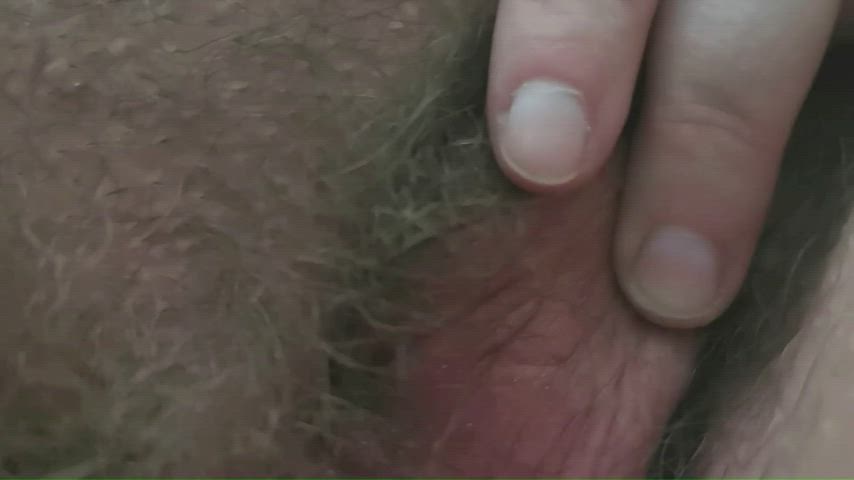 close up hairy pussy pov gif