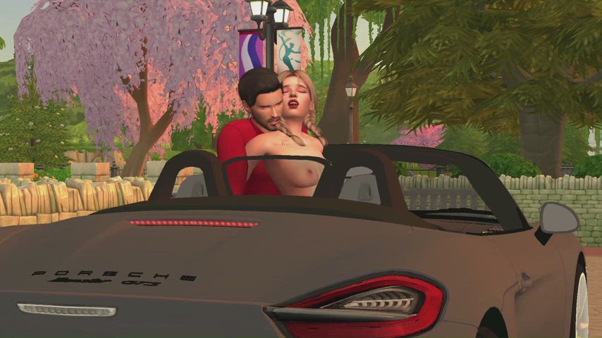 animation car sex prostitute spooning wet wet and messy gif