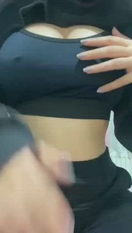 big tits nipples titty drop turkish white girl gif