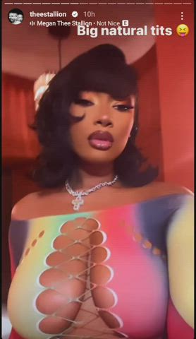 boobs cleavage latina megan thee stallion gif