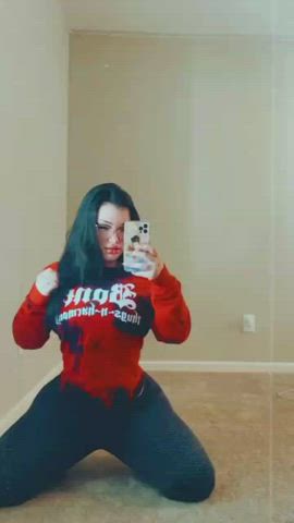 Big Tits Bubble Butt Latina Non-nude Selfie Thick gif
