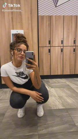 Fitness Glasses Gym Leggings Locker Room Nerd Pawg gif