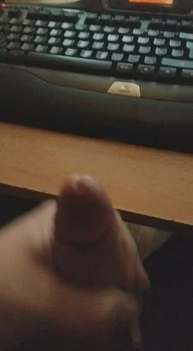 Big Dick Cumshot Male Masturbation gif