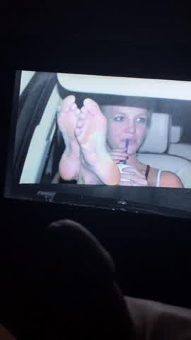 britney spears cock cum cumshot feet foot fetish tribute gif