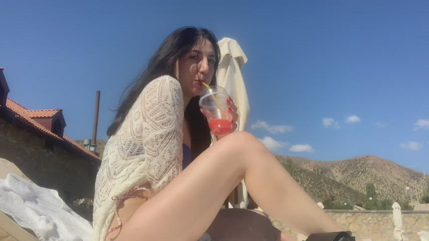 asmr beach legs gif