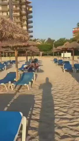 amateur beach caught public gif