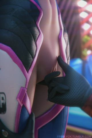 3D Animation Close Up Fingering Overwatch Rubbing Rule34 gif